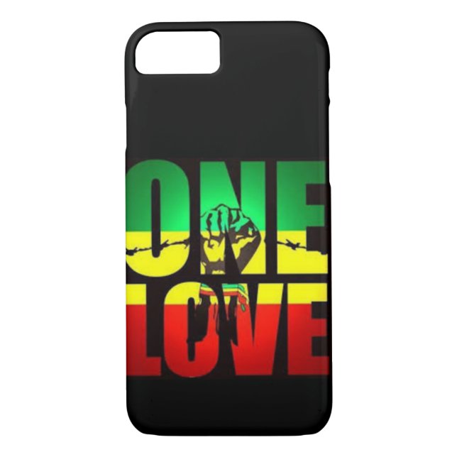 RASTA COLORS ONE LOVE Case-Mate iPhone CASE (Back)