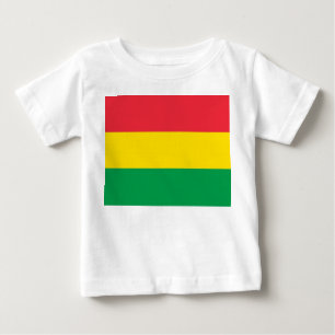 Rasta Colours Green Yellow Red Flag Stripes Baby T-Shirt