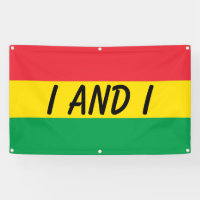 Rasta Colours Green Yellow Red Stripes Flag