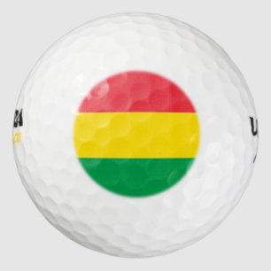 Rasta Colours Green Yellow Red Stripes Flag Patter Golf Balls