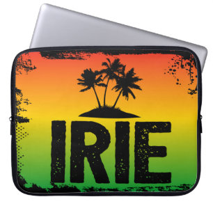 Rasta Colours Jamaican IRIE Tropical Palm Trees Laptop Sleeve