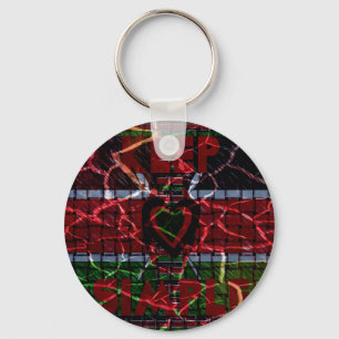 Rasta colours keychain