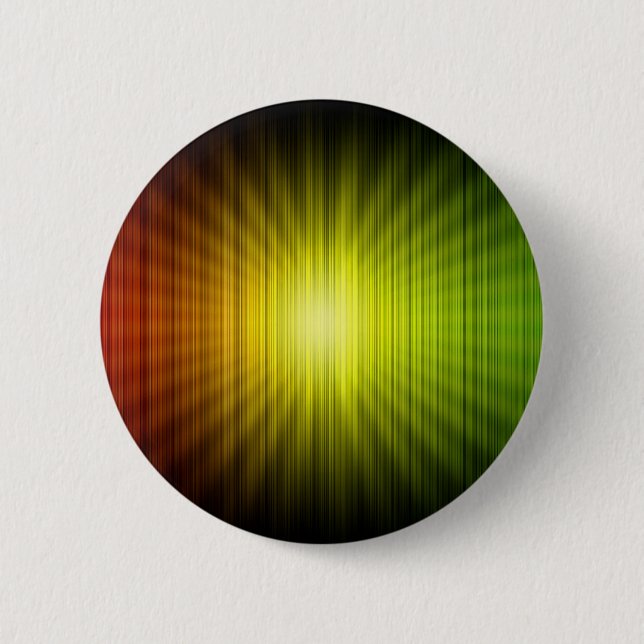 Rasta Colours Red Gold and Green 2 Inch Round Button (Front)