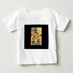 Rasta Colours Red Golden Green Hillary Art Print Baby T-Shirt