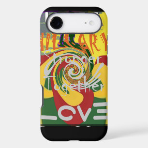 Rasta Couleurs Rouge or Vert Hillary Art Imprimer