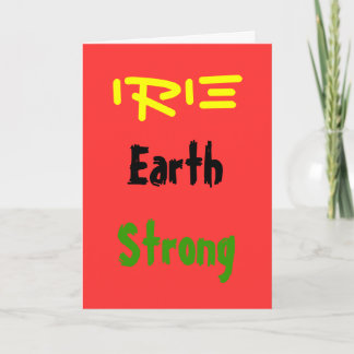 Rasta earthstrong greeting cards