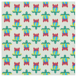 Rasta Island Colours Tribal Turtle Fabric
