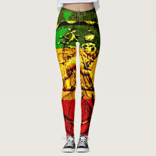 Rasta Leggings Lion of Judah Design