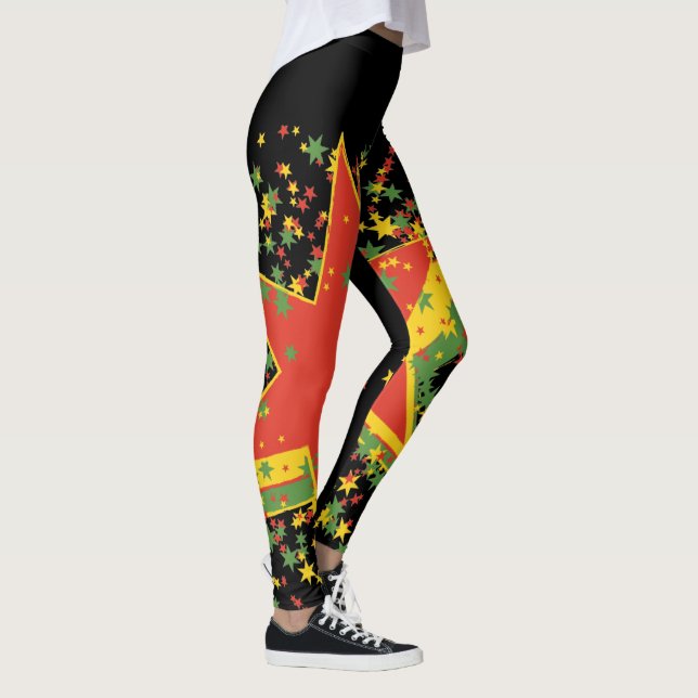 Rasta Leggings Star Explosion (Droite)