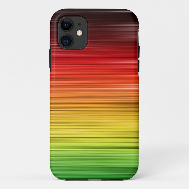 Rasta Lined Iphone 5 Case-Mate Case (Back)