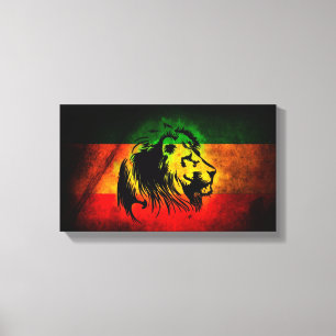 Rasta Lion -  Abstract Studio Canvas Print
