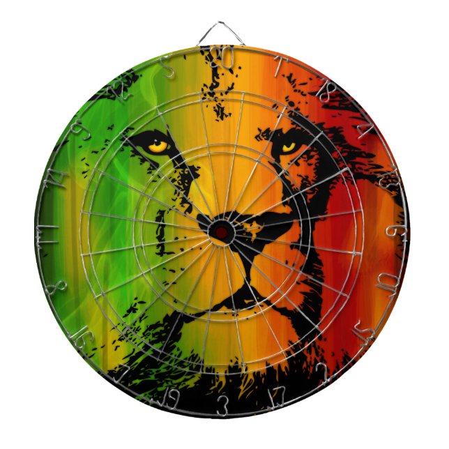 Rasta Lion Dartboard (Front)