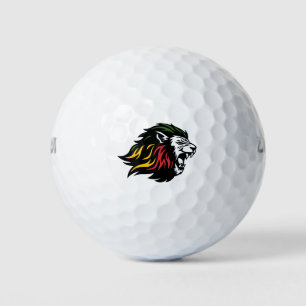 Rasta Lion Golf Balls