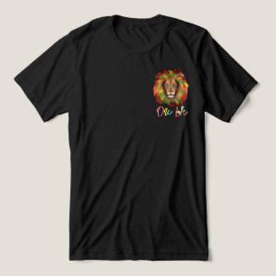 rasta lion head red green yellow Jamaica one love Tri-Blend Shirt