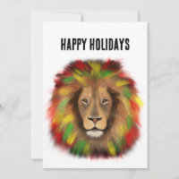 Rasta lion head red yellow green drawing Jamaica
