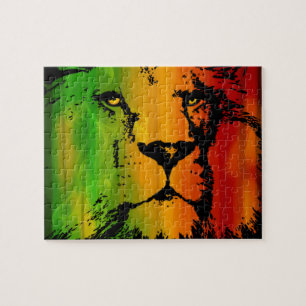 Rasta Lion Jigsaw Puzzle