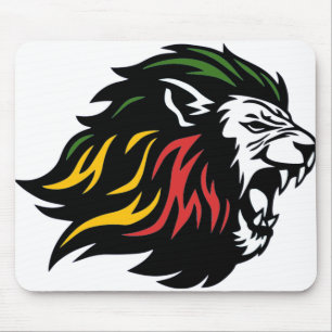 Rasta Lion Mouse Pad
