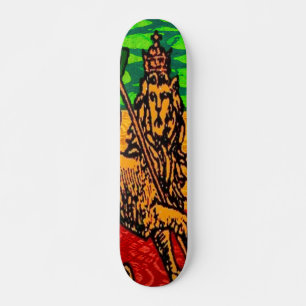 Rasta Lion of Judah Flag Skateboard