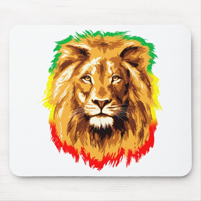Rasta Lion of Judah Mouse Pad (Front)