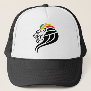 RASTA Lion of Judah   Red Gold Green Trucker Hat