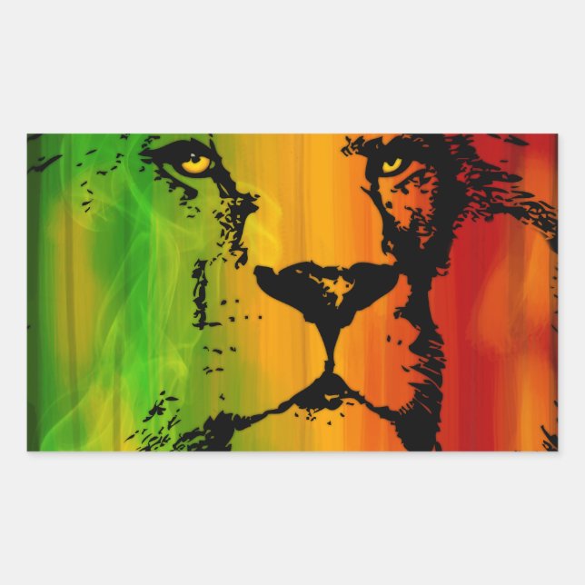 Rasta Lion Sticker (Front)
