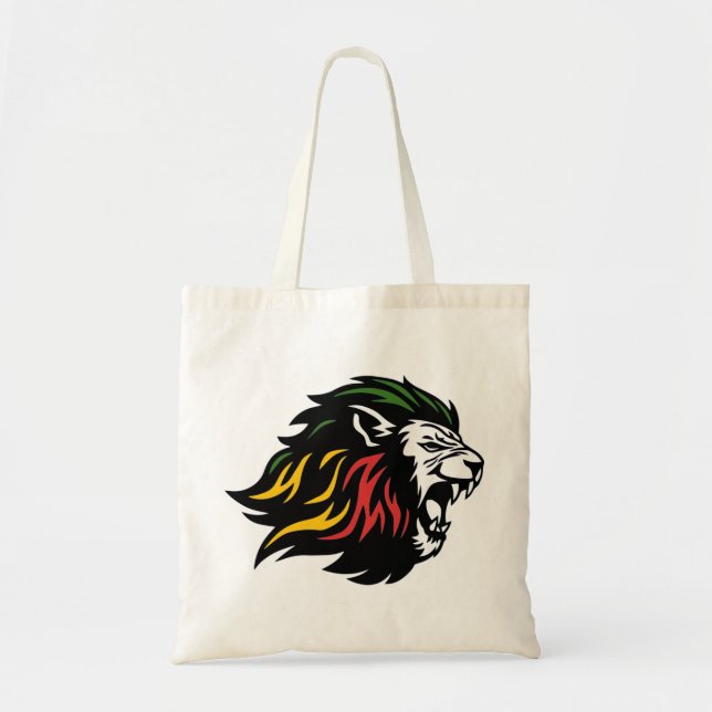 Rasta Lion Tote Bag (Front)