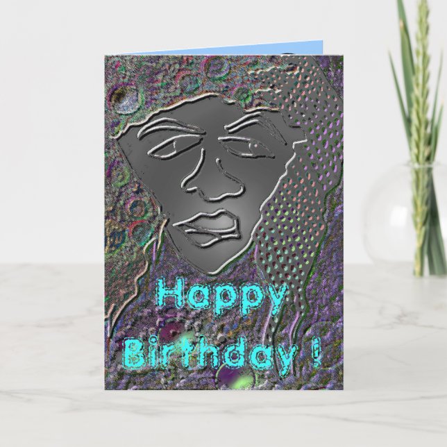 - Rasta Man - Happy Birthday ! Card (Front)