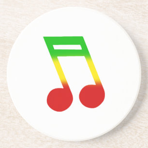 Rasta Music Note Coaster