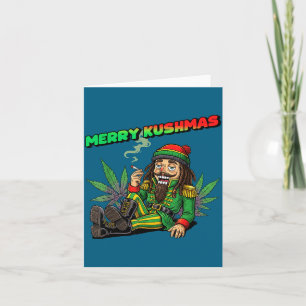 Rasta Nutcracker Merry Kushma's Christmas  Card