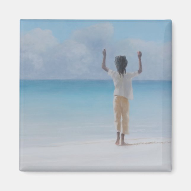 Rasta on beach 2012 magnet (Front)
