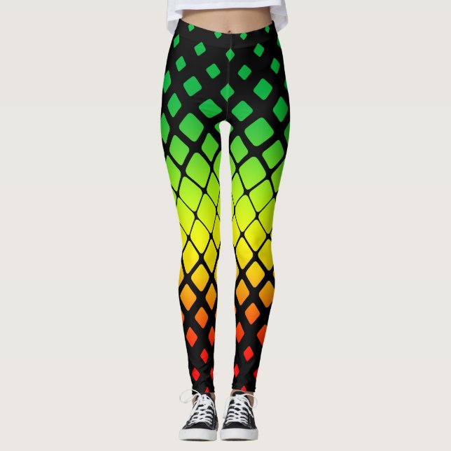 Rasta pattern leggings (Front)