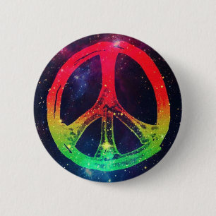 Rasta Peace 2 Inch Round Button