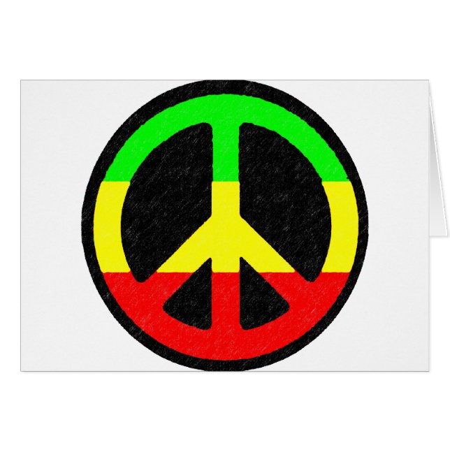 Rasta Peace-Sign (Front Horizontal)