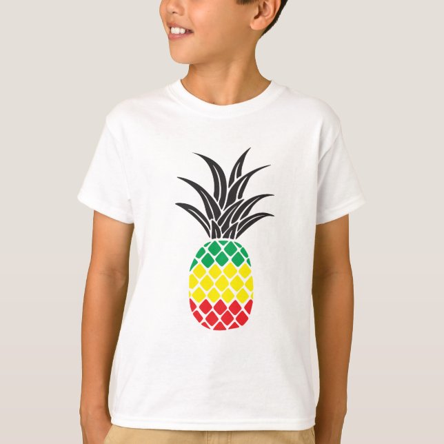 Rasta Pineapple T-Shirt (Front)