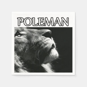 Rasta poleman party lion napkin