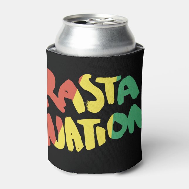 rasta reggae graffiti flag can cooler (Can Front)