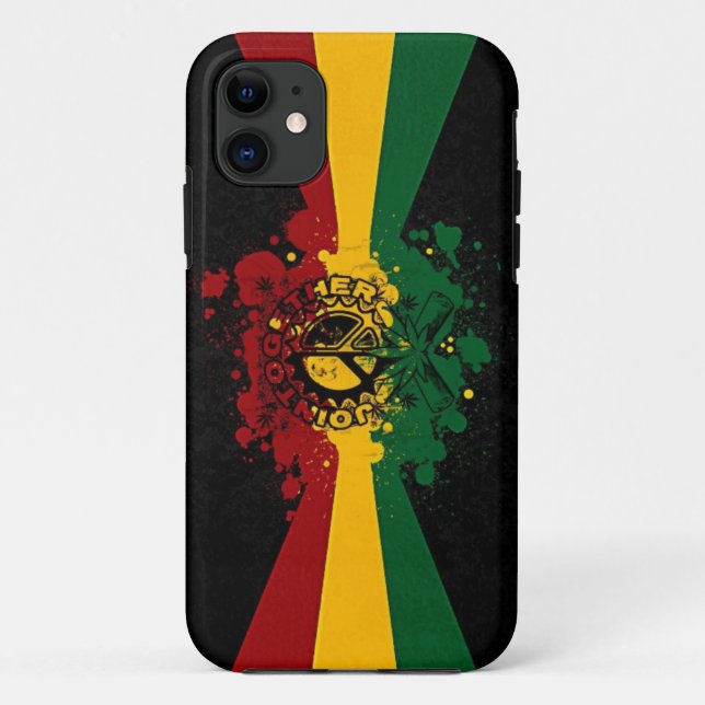 rasta reggae graffiti music art Case-Mate iPhone case (Back)