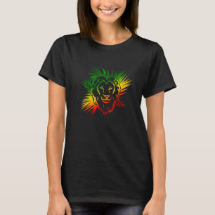 Rasta Reggae Lion Of Judah Rastafarian Rastafari T-Shirt