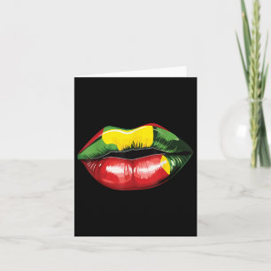 Rasta Reggae Lips Music Rasta Rastafari Roots Jama Card
