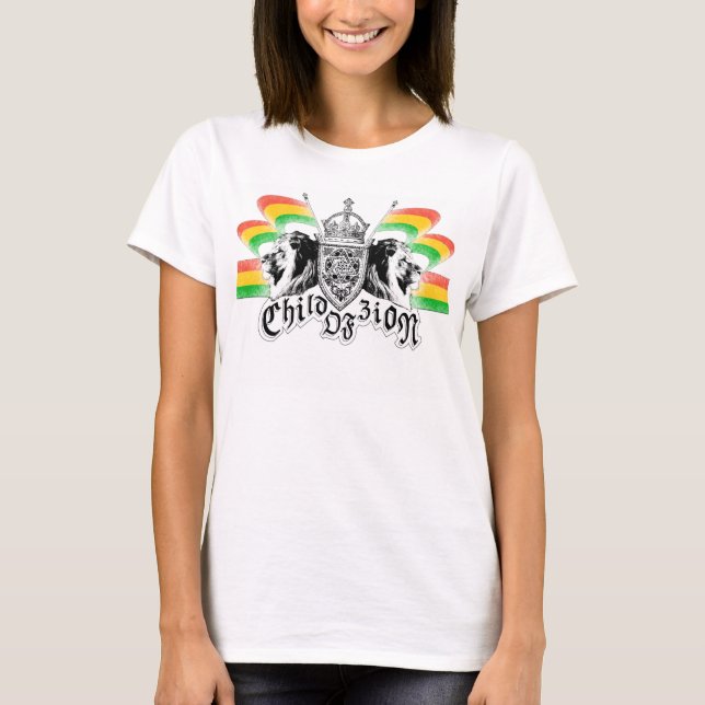 Rasta Reggae Royal Crest T-Shirt (Front)
