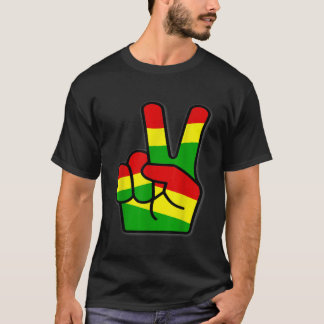 Rasta Reggae Victory Colours Art for Rastafari Lov T-Shirt