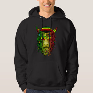 Rasta Scottish Highland Cow  Scottish Stoner Cow Hoodie