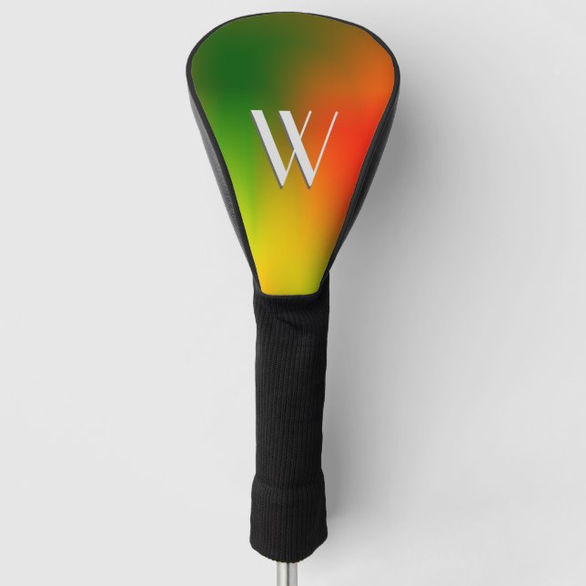 Rasta Splash of Colour Golf Head Cover (Front)