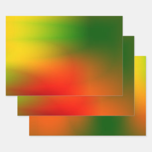 Rasta Splash of Colour Wrapping Paper Sheet