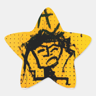 RASTA STICK FIGURE STAR STICKER