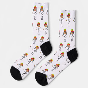 Rasta Stickwoman Socks