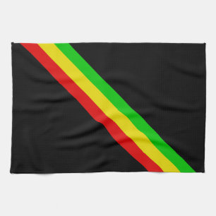 Rasta Stripes Kitchen Towel