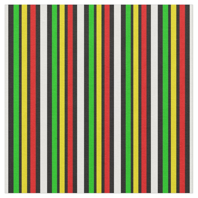 Rasta Stripes With Black Fabric (Close Up)
