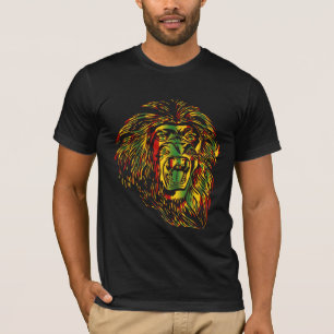 Rasta T-shirt Lion Reggae Colours