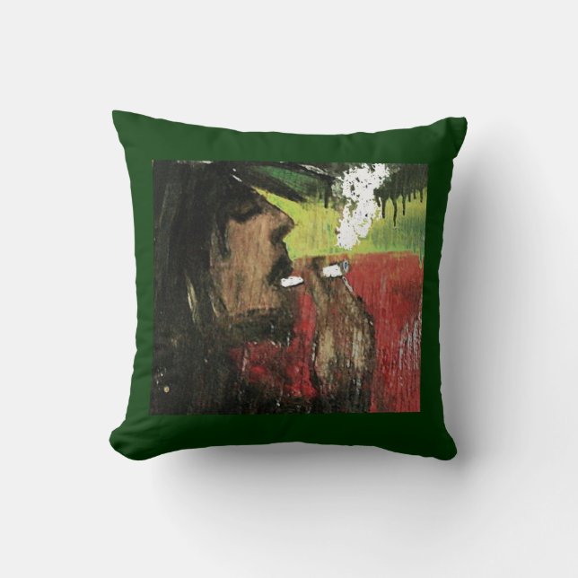 Rasta Throw Pillow (Front)